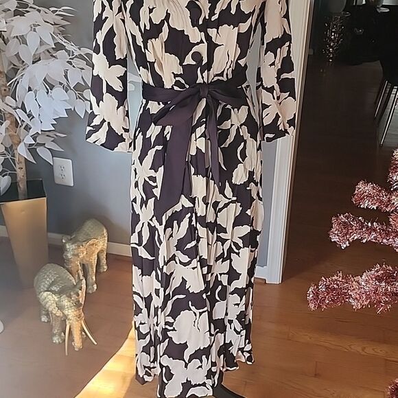 - Hobbs London button up dress sz 8 - Picture 3 of 6